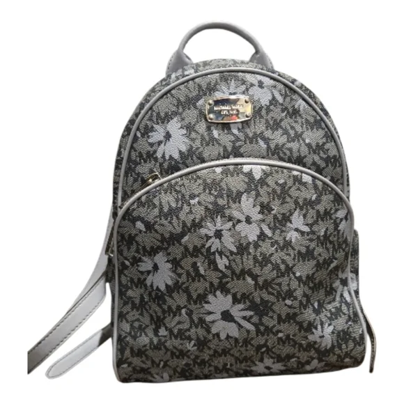 Michael Kors Canvas Blue Flower Backpack - Picture 1 of 11